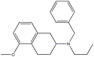 2-((benzyl)propylamino)-5-methoxytetralin 结构式