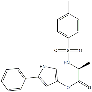 5-phenyl-3-(N-tosylalanyloxy)pyrrole 结构式