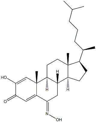 2-hydroxy-6-hydroxyiminocholesta-1,4-dien-3-one 结构式