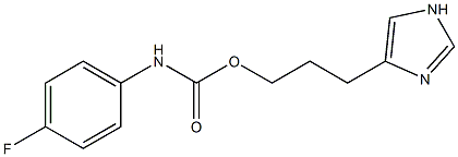 3-(1H-imidazol-4-yl)propyl N-(4-fluorophenyl)carbamate 结构式