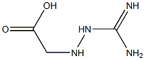 (2-(aminoiminomethyl)hydrazino)acetic acid 结构式