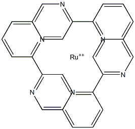 tris(2,2'-bipyridyl)ruthenium(II) 结构式