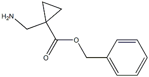 benzyl 1-(aminomethyl)cyclopropane-1-carboxylate 结构式