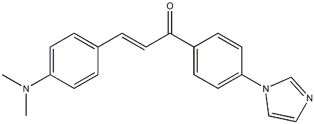 4-dimethylamino-4'-(imidazol-1-yl)chalcone 结构式