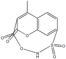 4-methylcoumarin 7-O-sulfamate 结构式