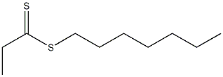 methyl 1-heptylthioacetothioate 结构式