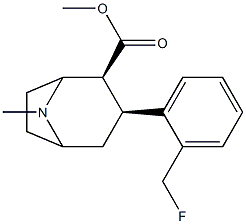 3beta-(2-fluoromethylphenyl)tropane-2beta-carboxylic acid methyl ester 结构式