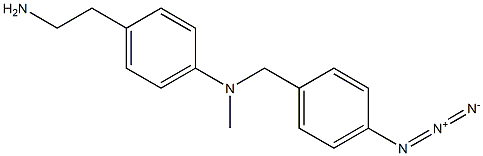 N-(4-azidobenzyl)-N-methyl-4-aminophenethylamine 结构式