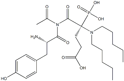 acetyl-phosphotyrosyl-N,N-dipentylglutamamide 结构式