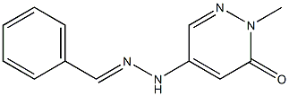 5-benzylidenehydrazino-2-methylpyridazin-3(2H)-one 结构式