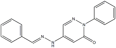 5-benzylidenehydrazino-2-phenylpyridazin-3(2H)-one 结构式