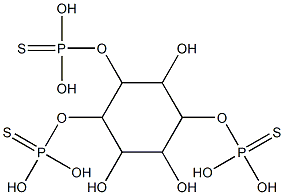 inositol 1,3,6-trisphosphorothioate 结构式