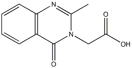 2-methyl-4-oxo-3H-quinazoline-3-acetic acid 结构式