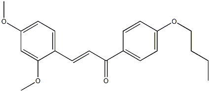 2,4-dimethoxy-4'-butoxychalcone 结构式