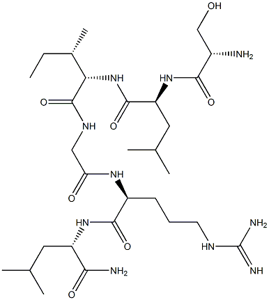 seryl-leucyl-isoleucyl-glycyl--arginyl-leucinamide 结构式