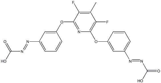 3,3'-(3,5-difluoro-4-methyl-2,6-pyridinediylbis(oxy))bis(benzenecarbox(imide)amide) 结构式