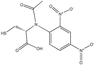 2,4-dinitrophenyl-S-(N-acetylcysteine) 结构式