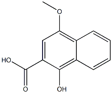 1-羟基-4-甲氧基-2-萘甲酸 结构式