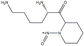 lysyl-(Z(nitro))piperidide 结构式