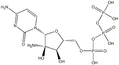 2'-amino-cytidine 5'-triphosphate 结构式