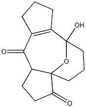 12-hydroxy-16-oxatetracyclo(10.3.1.0.(1,5)0(7,11))hexadec-7(11)ene-2,6-dione 结构式