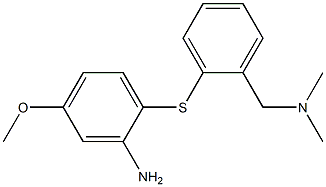 N,N-dimethyl-2-(2-amino-4-methoxyphenylthio)benzylamine 结构式