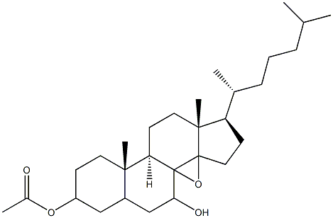 3-acetoxy-8,14-epoxycholestan-7-ol 结构式