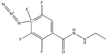 p-azidotetrafluorobenzamido-N-ethylamine 结构式