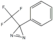 3-trifluoromethyl-3-phenyldiazirine 结构式