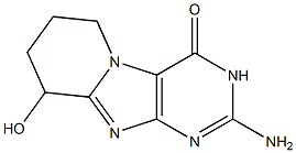 2-amino-6,7,8,9-tetrahydro-9-hydroxypyrido(2,1-f)purin-4(3H)-one 结构式