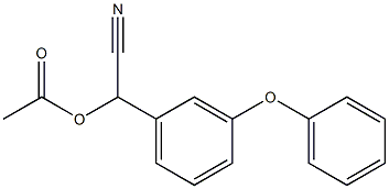 cyano-3-phenoxybenzyl acetate 结构式