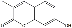 7-hydroxy-3-methylcoumarin 结构式