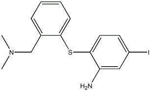 2-((2-((dimethylamino)methyl)phenyl)thio)-5-iodophenylamine 结构式