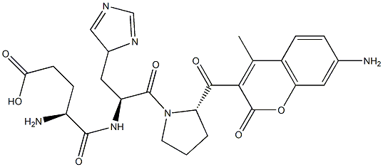 glutamyl-histidyl-prolyl-7-amino-4-methylcoumarin 结构式