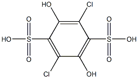 2,5-DICHLORO-3,6-DISULPHOHYDROQUINONE 结构式