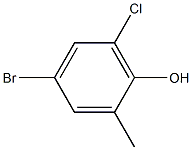 4-BROMO-6-CHLORO-2-METHYLPHENOL 结构式