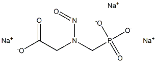 N-NITROSO-N-(PHOSPHONOMETHYL)-GLYCINE,SODIUMSALT 结构式