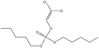 DI-N-PENTYL2,2-DICHLOROVINYLPHOSPHATE 结构式