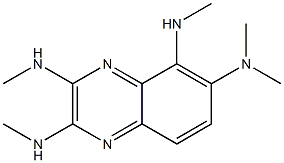 6-DIMETHYLAMINO-2,3,5-TRIMETHYLAMINOQUINOXALINE 结构式