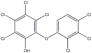 HEPTACHLOROHYDROXYDIPHENYLETHER 结构式