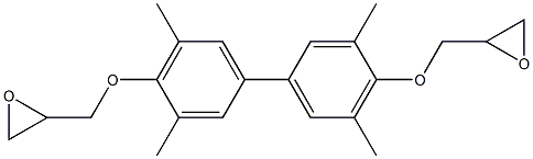 4,4'-DIHYDROXY-3,3',5,5'-TETRAMETHYLBIPHENYLDIGLYCIDYLETHER 结构式