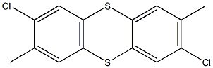 2,7-DIMETHYL-3,8-DICHLOROTHIANTHRENE 结构式