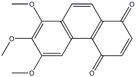 6,7,8-TRIMETHOXY-1,4-PHENANTHRENEQUINONE 结构式