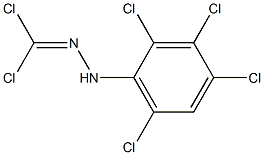 PHOSGENE(2,3,4,6-TETRACHLOROPHENYL)HYDRAZONE 结构式