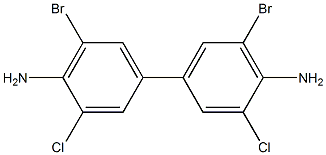 3,3'-DICHLORO-5,5'-DIBROMOBENZIDINE 结构式