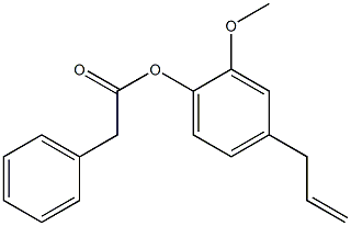 ACETICACID,PHENYL-,4-ALLYL-2-METHOXYPHENYLESTER 结构式
