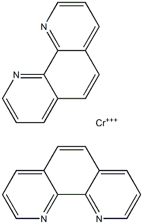 CIS-DI(1,10-PHENANTHROLINE)CHROMIUM(III) 结构式