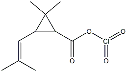 CHRYSANTHEMICACIDCHLORANHYDRIDE 结构式