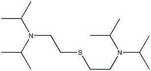 DIISOPROPYLAMINOETHYLSULPHIDE 结构式