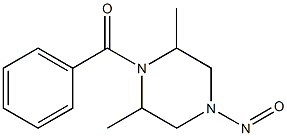1-NITRSOSO-4-BENZOYL-3,5-DIMETHYLPIPERAZINE 结构式
